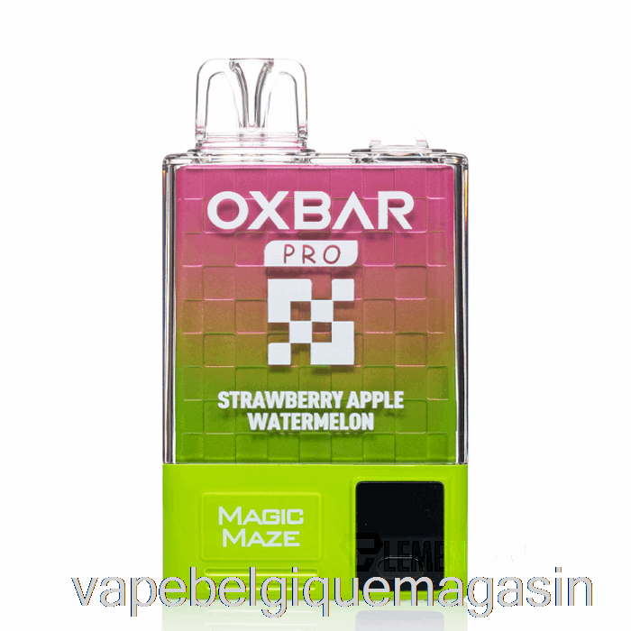 Vape Shop Bruxelles Oxbar Magic Maze Pro 10000 Jetable Fraise Pomme Pastèque - Pod Juice